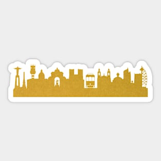 Golden Lisbon Sticker